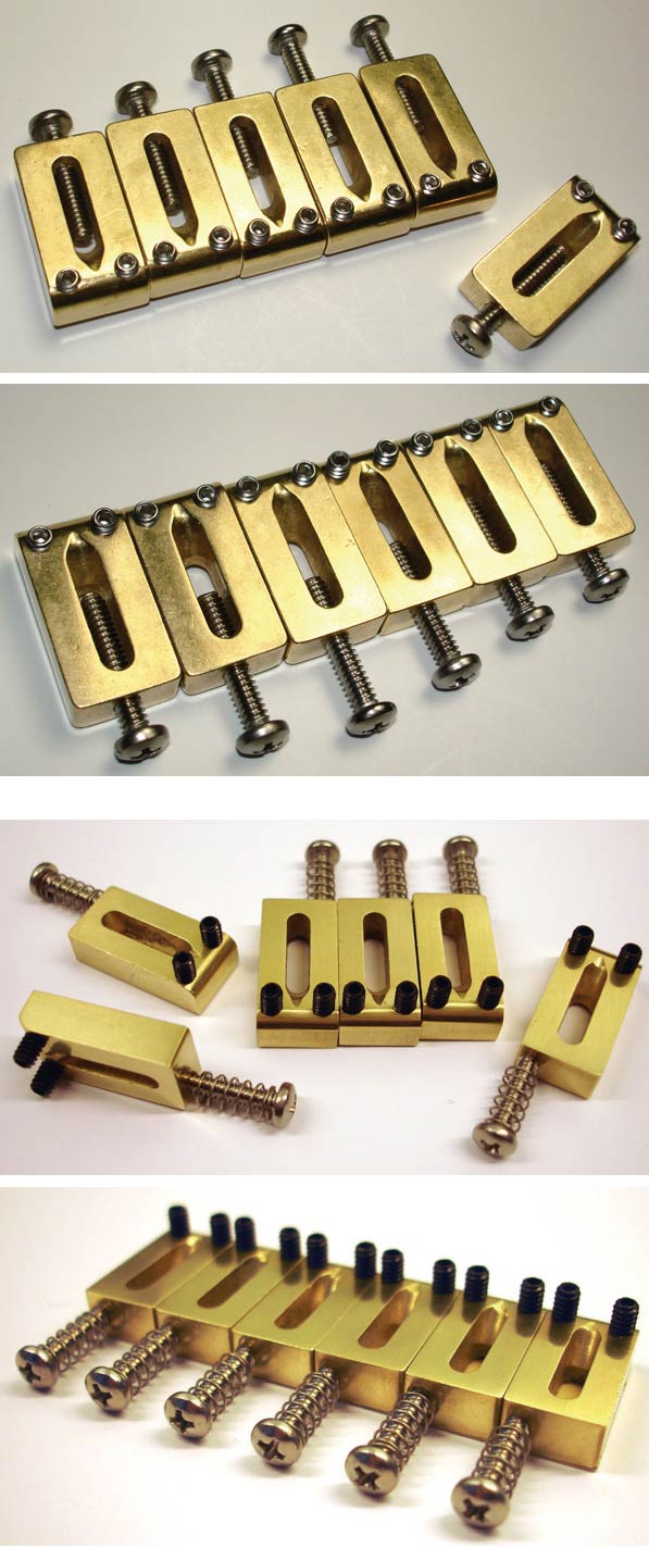 Brass Guitar Saddles